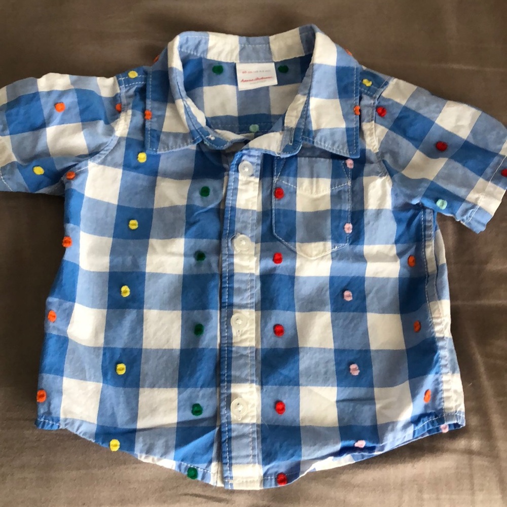 Hanna Andersson boys shirt 60cm /3-6mo